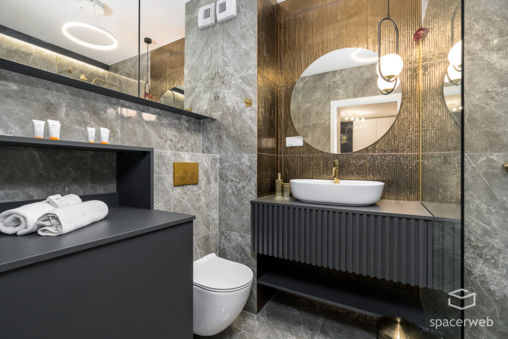 Fotografia wnętrz - łazienka, duże lutro, krótkoterminowy